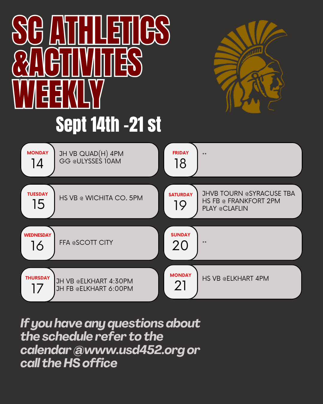 Week at a glance