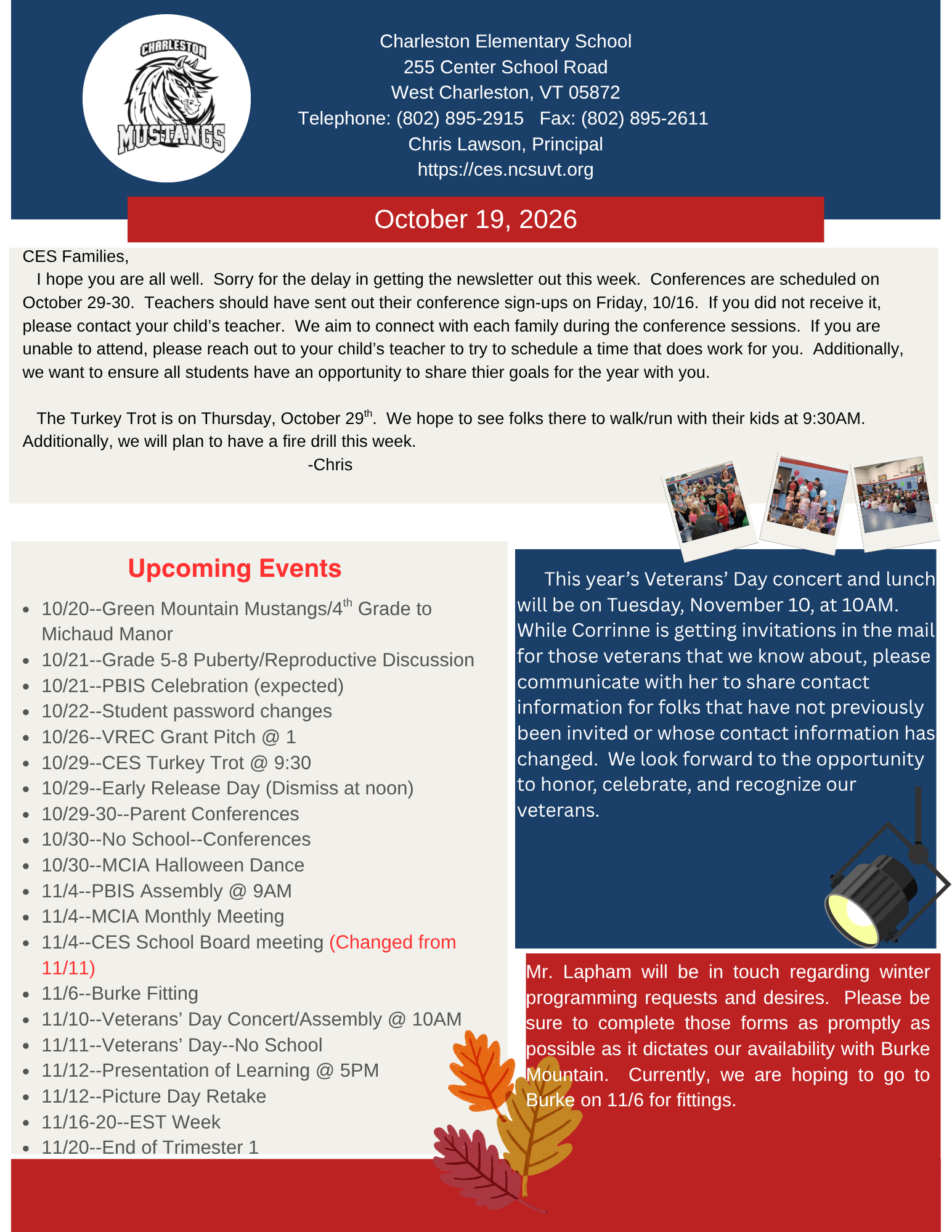10/19 CES Newsletter