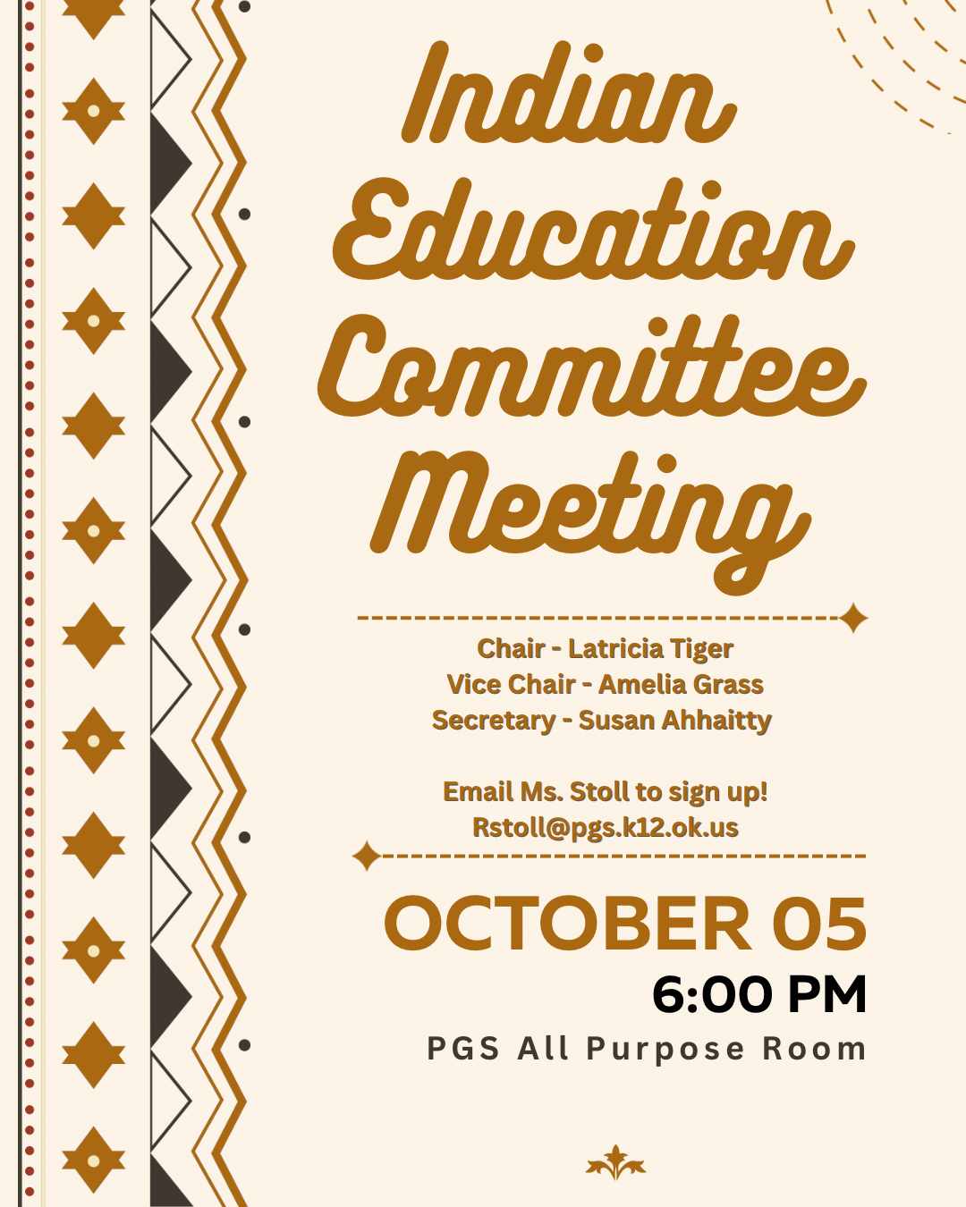 Indian Education Committee Meeting