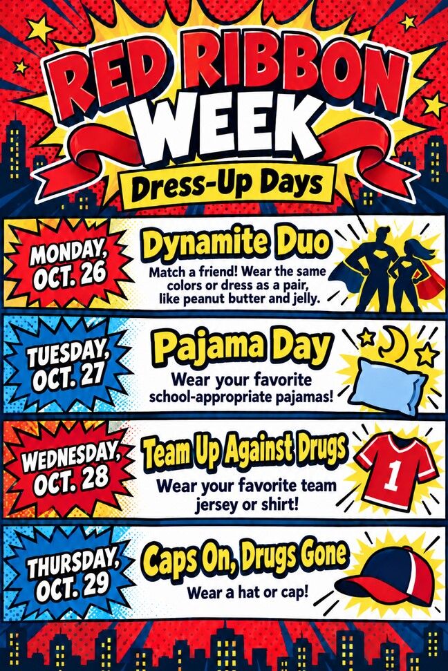 Red Ribbon Week is October 26–29! (MS)