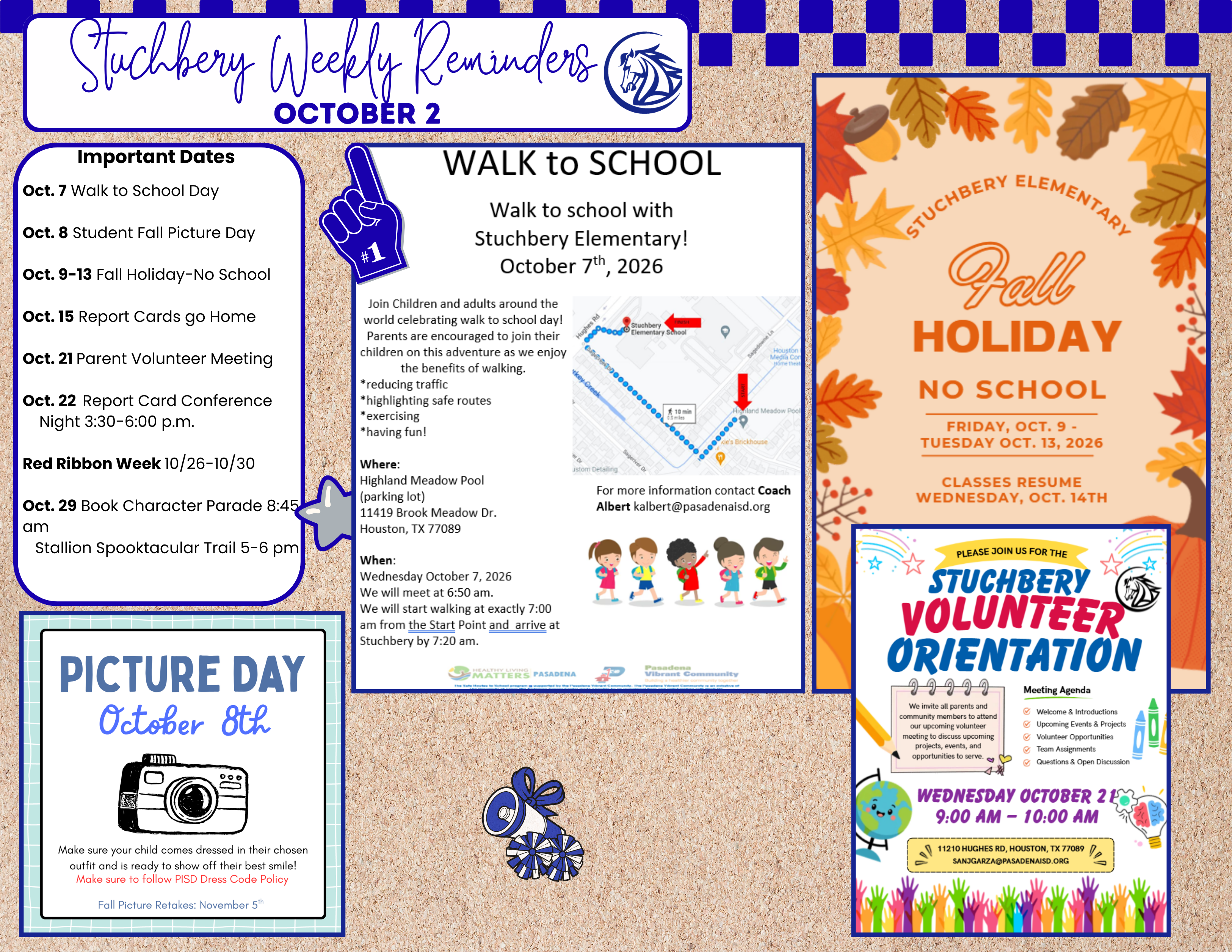 Stallion Weekly Reminders October 2nd