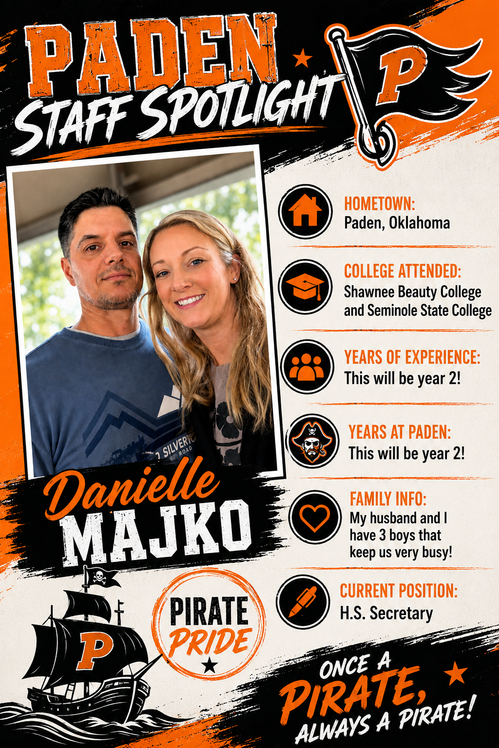 Danielle Majko: HS Secretary