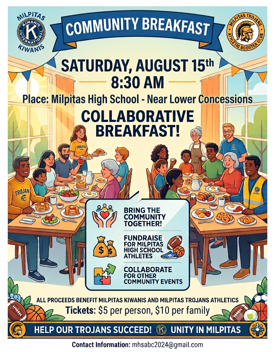 MHS Athletic Boosters Pancake Breakfast - Saturday Aug.15th 8:30am @ the MHS Stadium Lower Concession Area