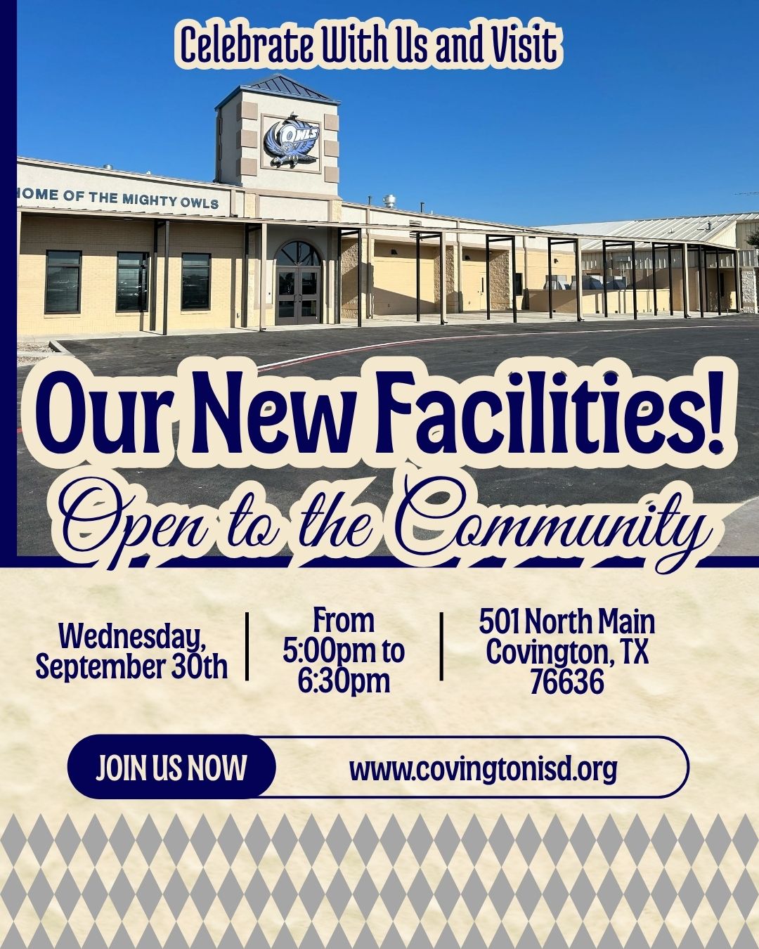 Facilities Tour - Open to the Community!