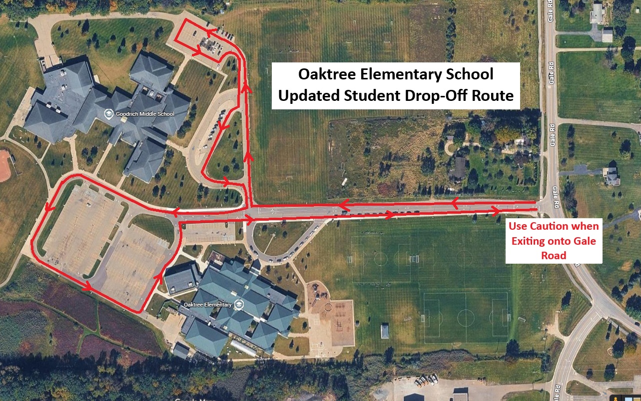Updated Student Drop-Off Route