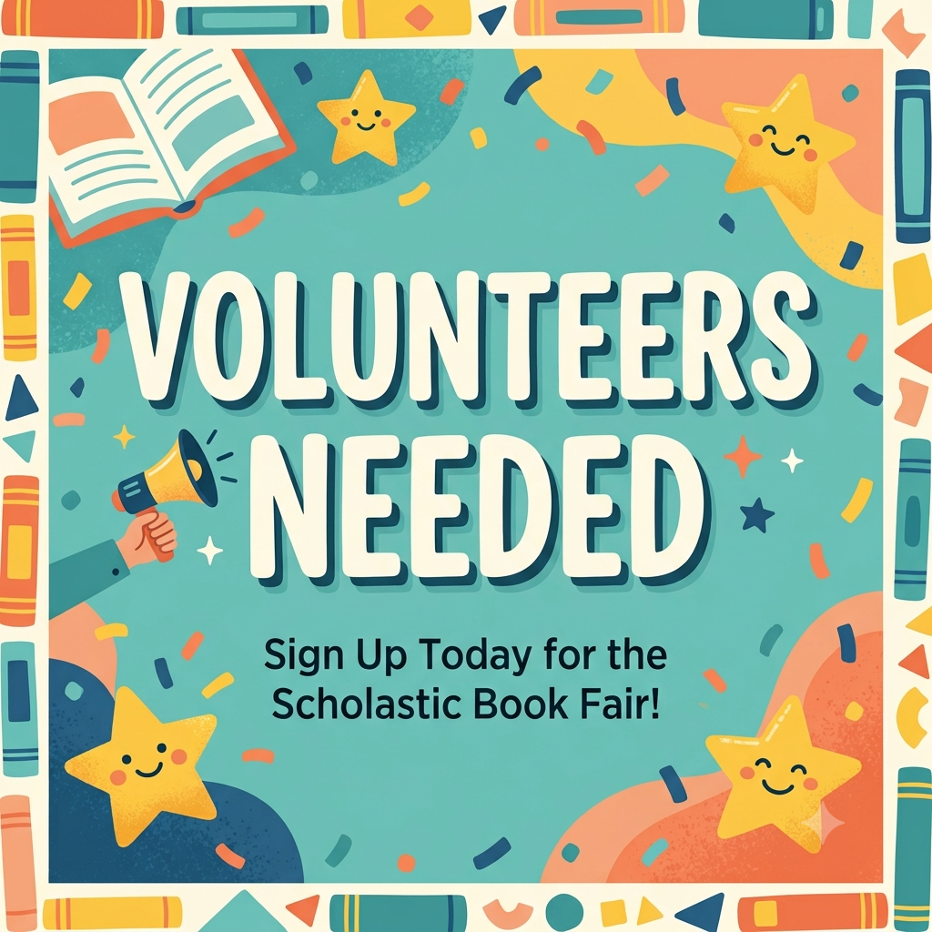 Volunteer Opportunities: HRES Scholastic Book Fair (Sept 2–11)