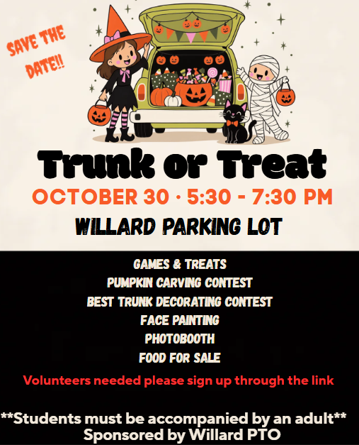 Trunk or Treat- Oct 30th 