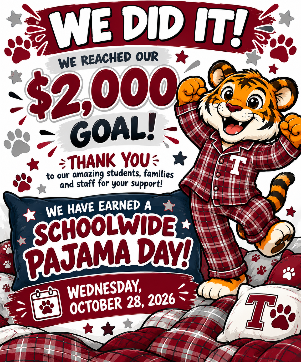 🐾💤 We Did It, Tigers! It's Time to Get Comfy Cozy! 💤🐾