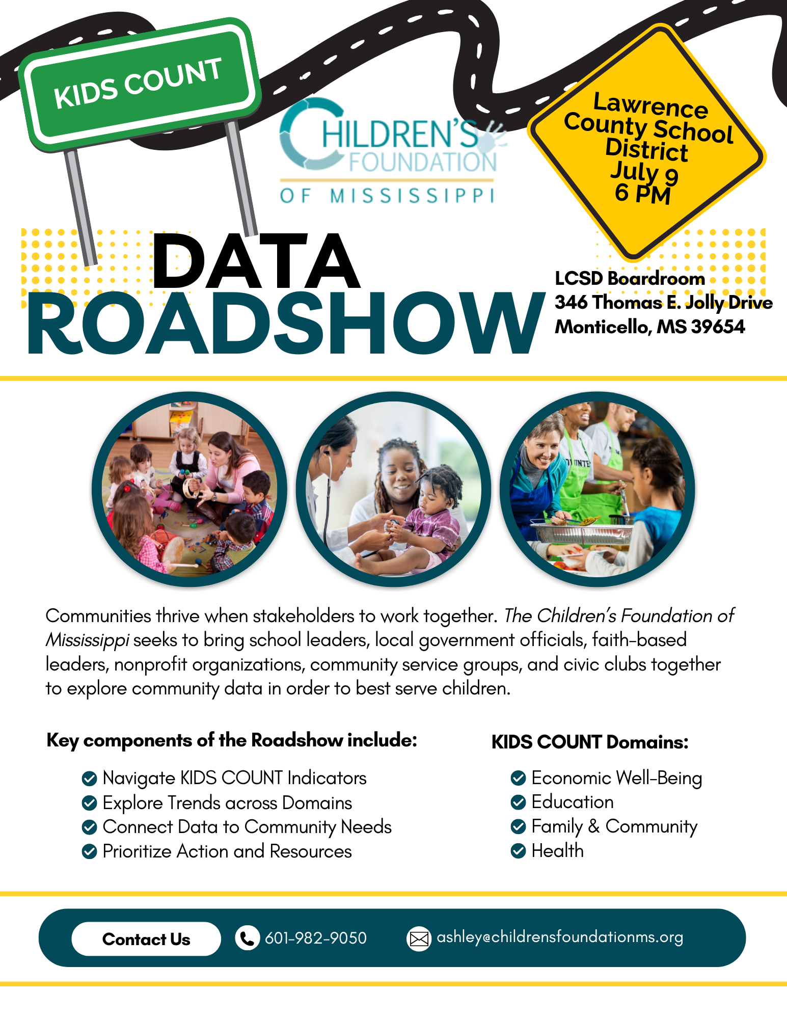 Children's Foundation of MS Data Roadshow Presentation Next Thursday
