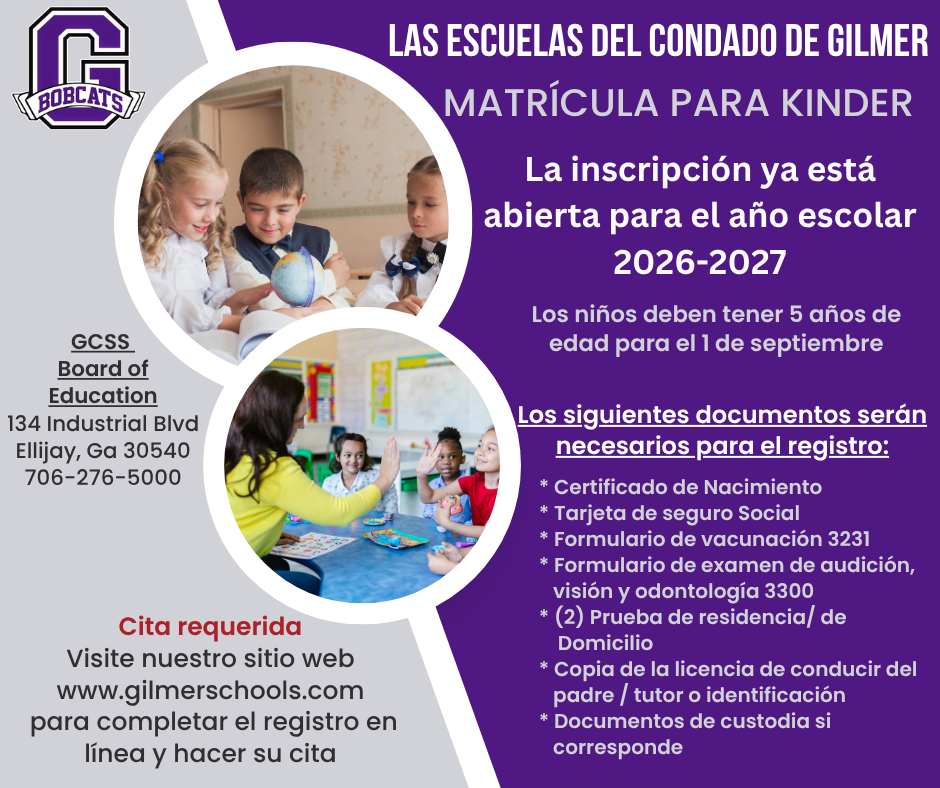 Kindergarten Registration Information - Spanish
