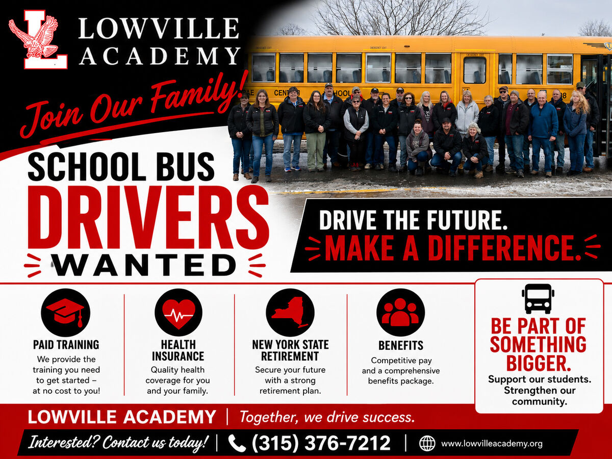 School Bus Drivers Wanted