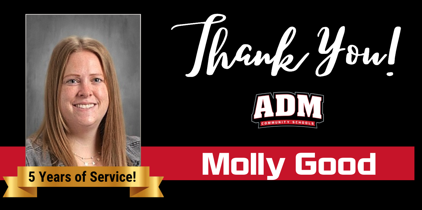 Molly Good ~ 5 Years of Service!