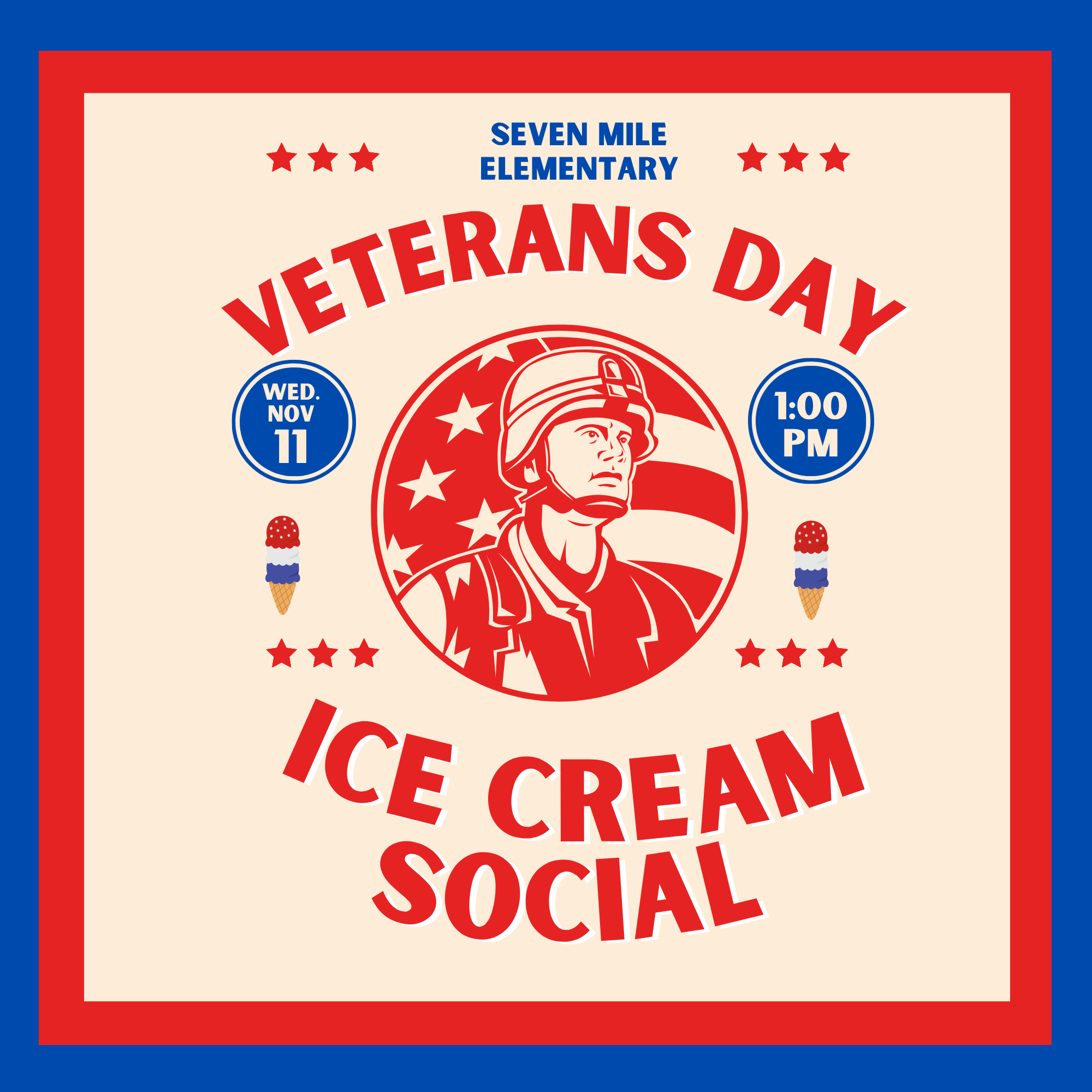 Veteran's Day Ice Cream Social