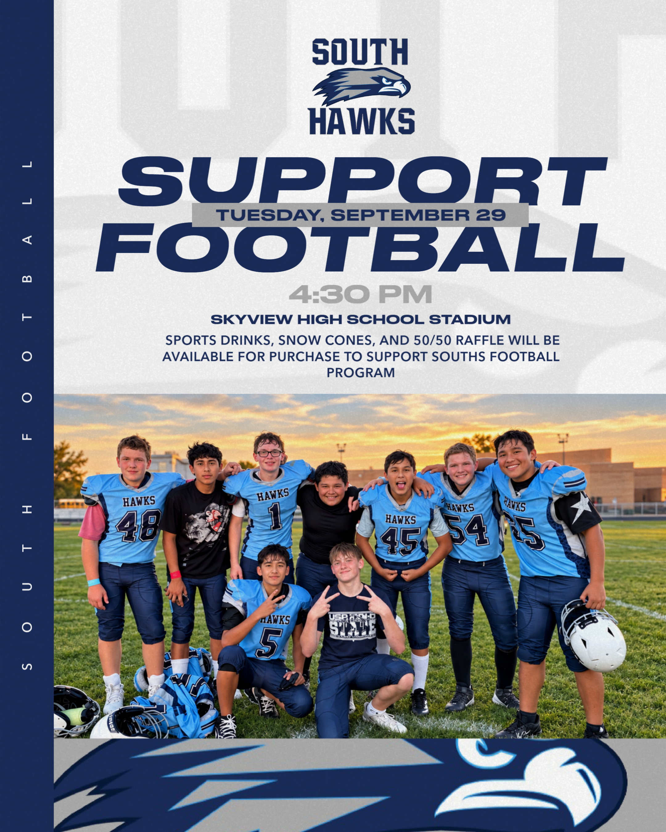 🏈💙 SUPPORT SOUTH FOOTBALL! 🤍🦅