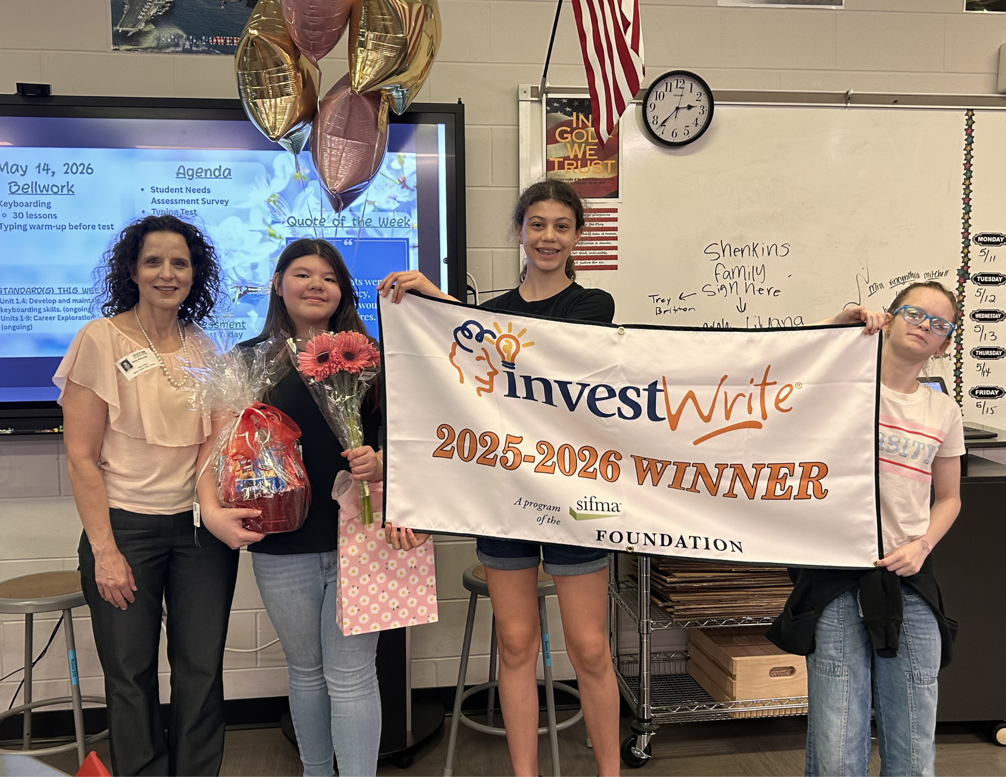 Celebrating a National & State InvestWrite Winner!