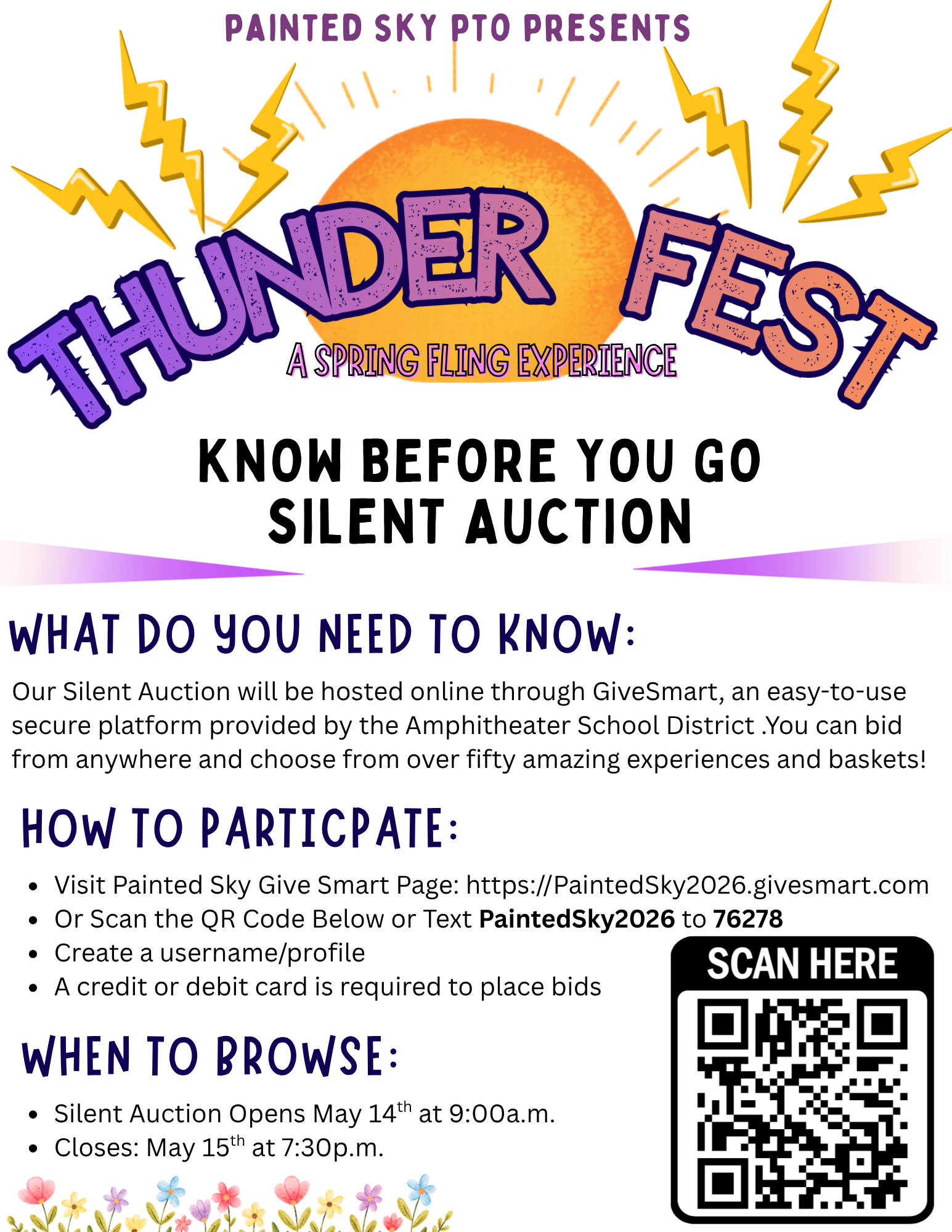 🚨 The Thunder Fest Silent Auction is NOW OPEN! 🚨