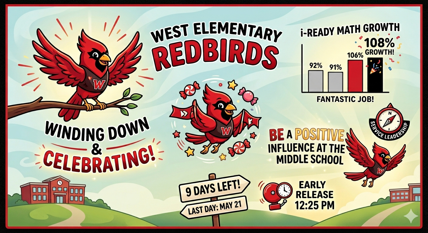 Winding Down & Celebrating Success at West Elementary