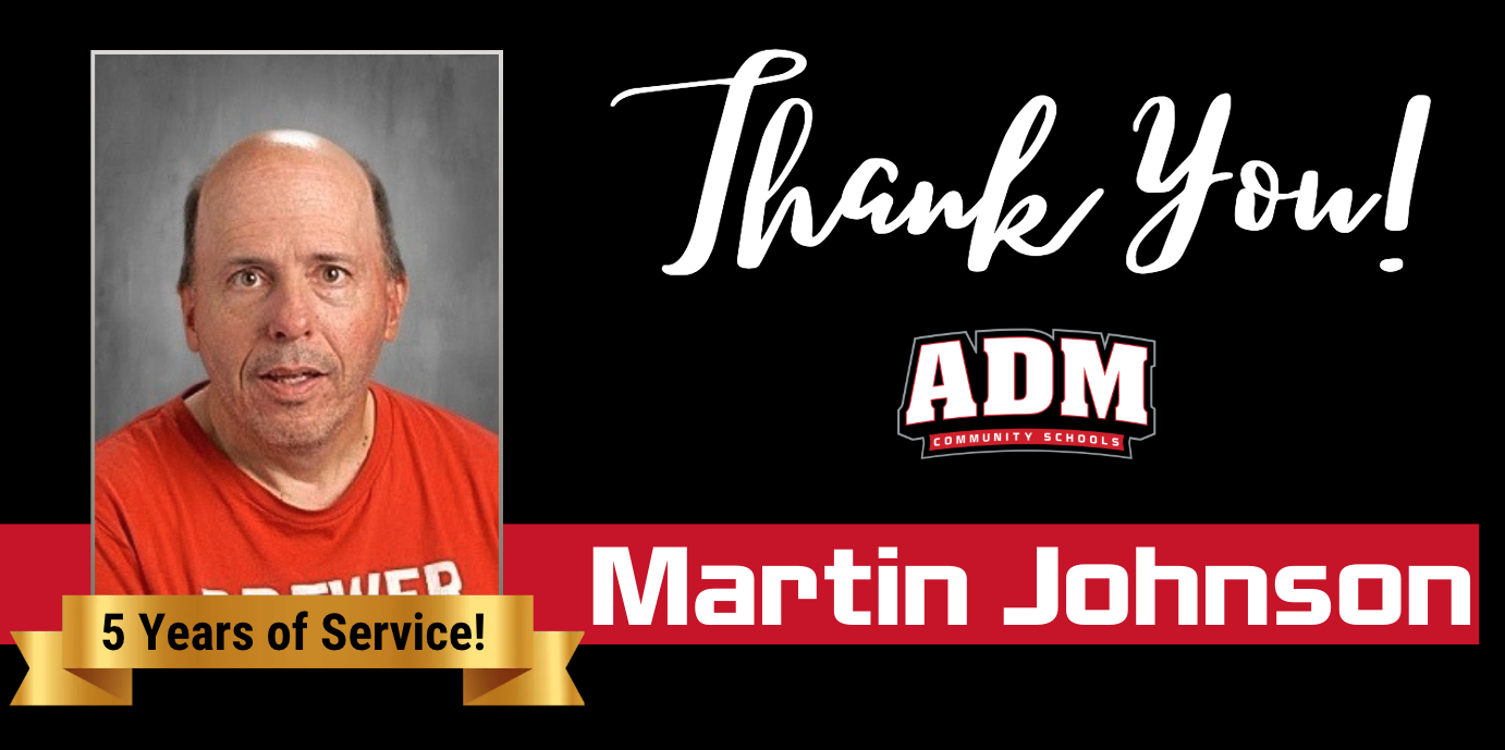 Martin Johnson ~ 5 Years of Service!