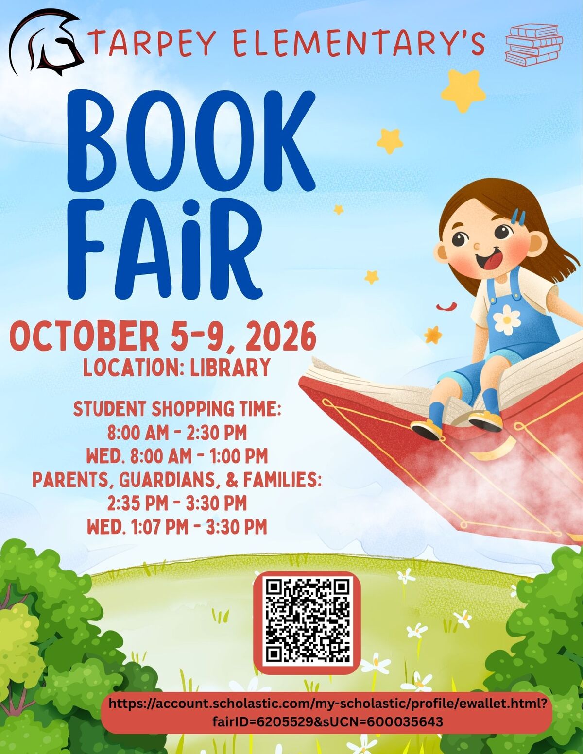 Tarpey Book Fair Coming Soon!