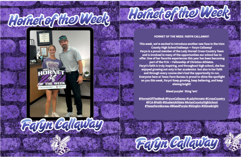 HORNET OF THE WEEK