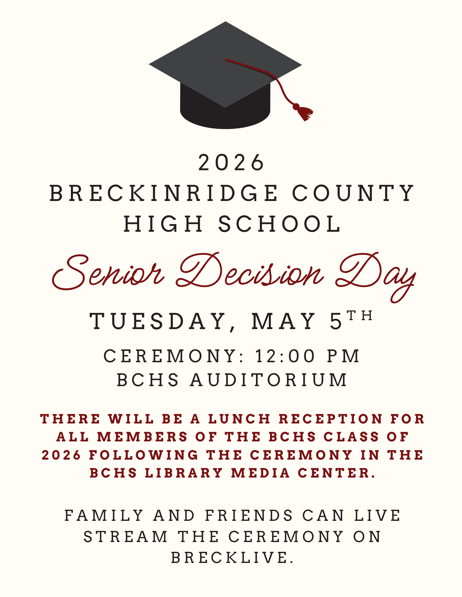 Senior Decision Day Ceremony