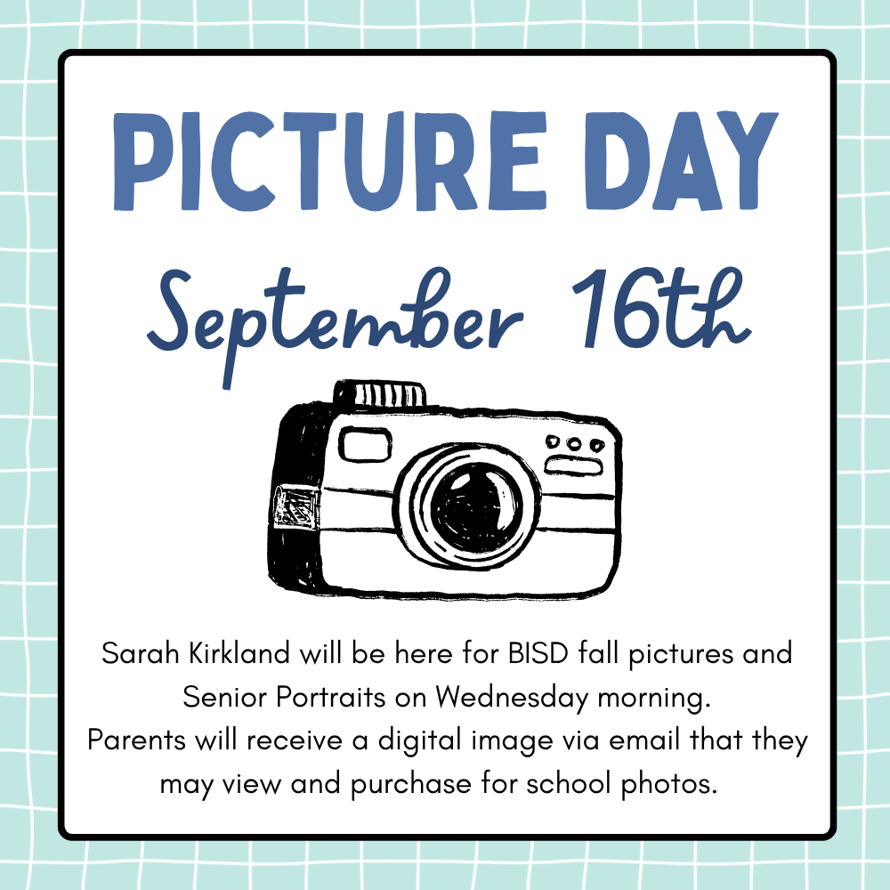 Picture Day - Wednesday, 9/16