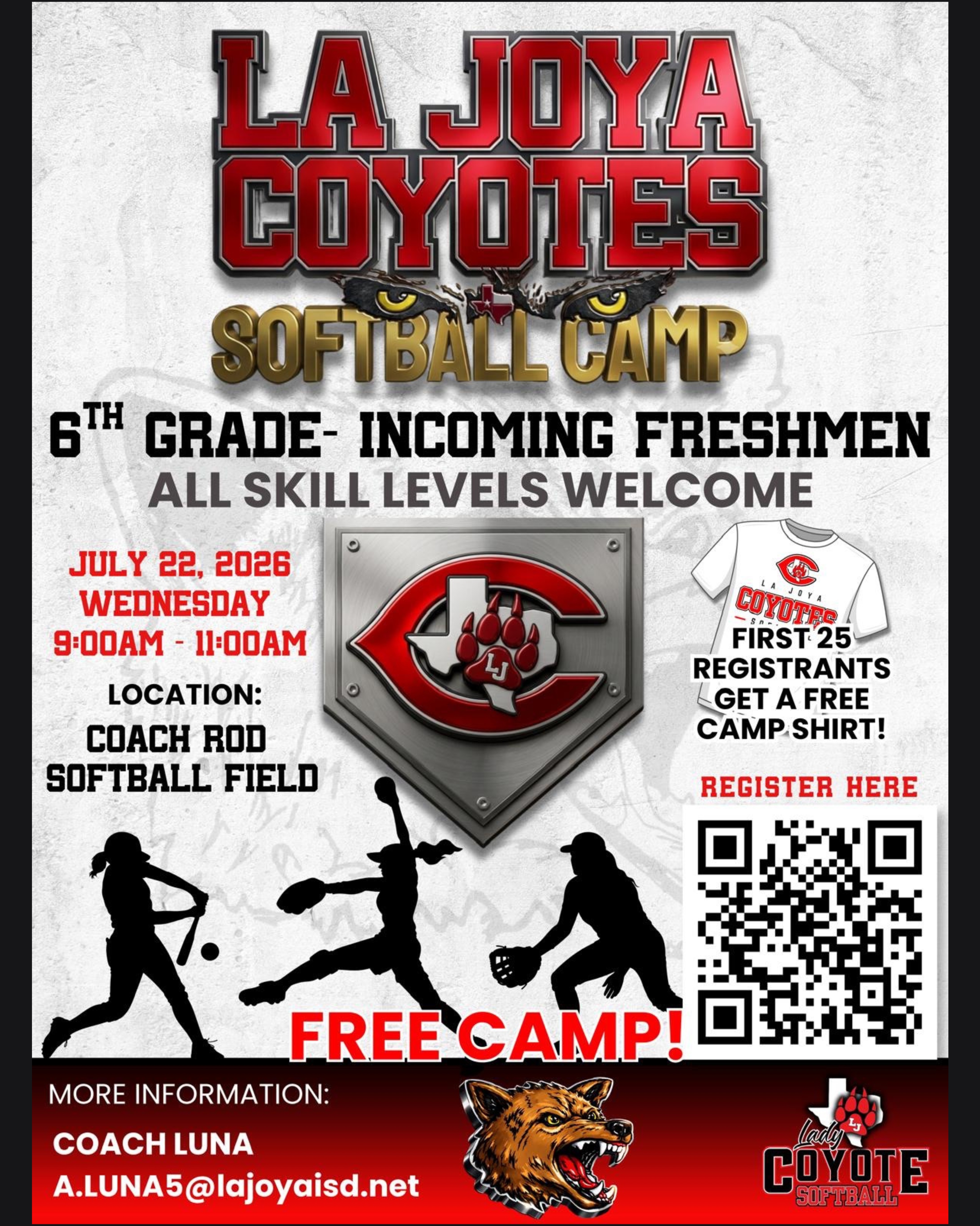 🥎❤️🖤 Calling all future Lady Coyotes! 🥎❤️🖤