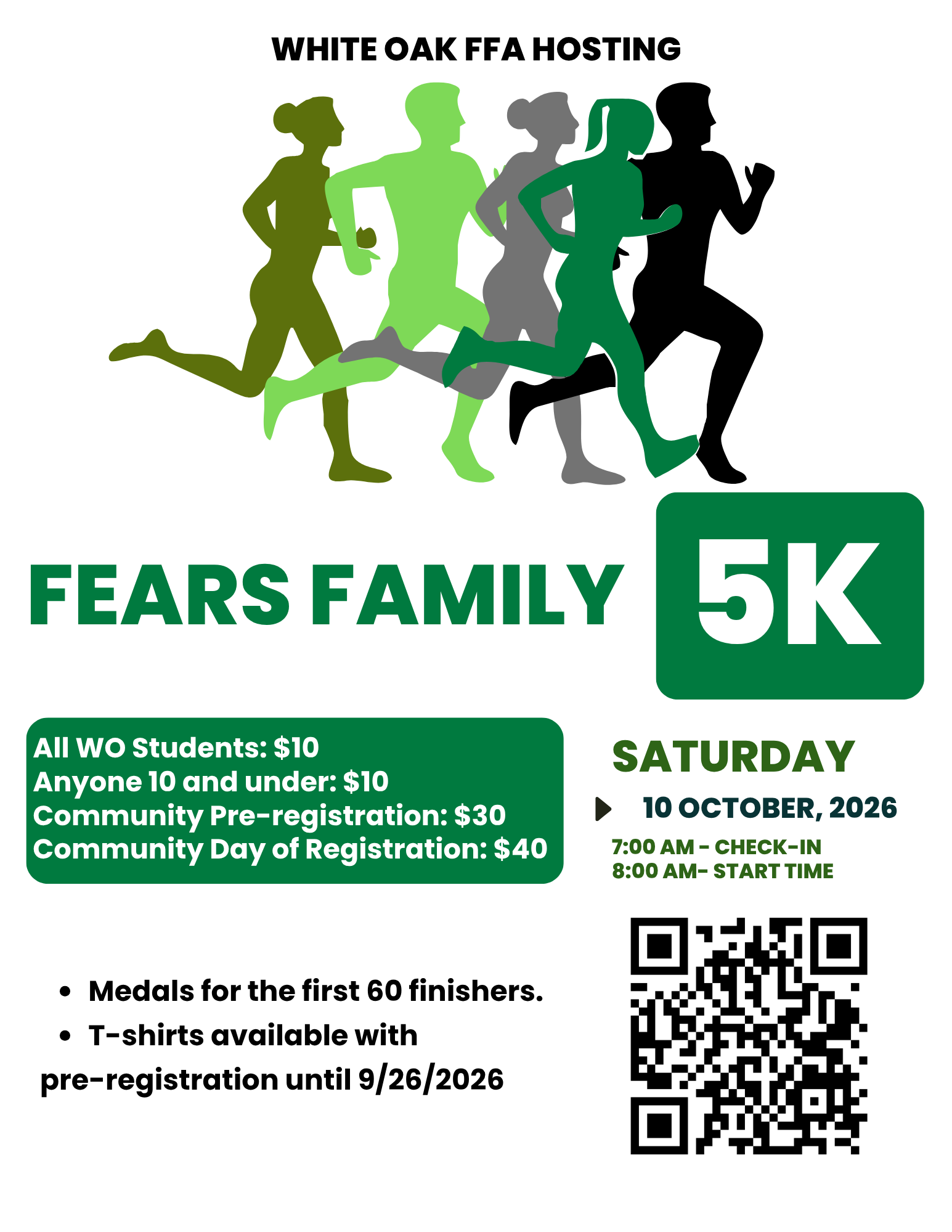 Fears Family 5K - Brought to you by the WO FFA