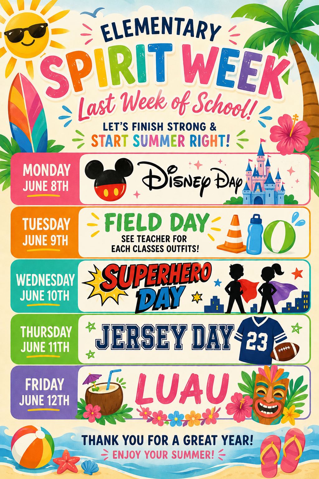 Elementary Spirit Week