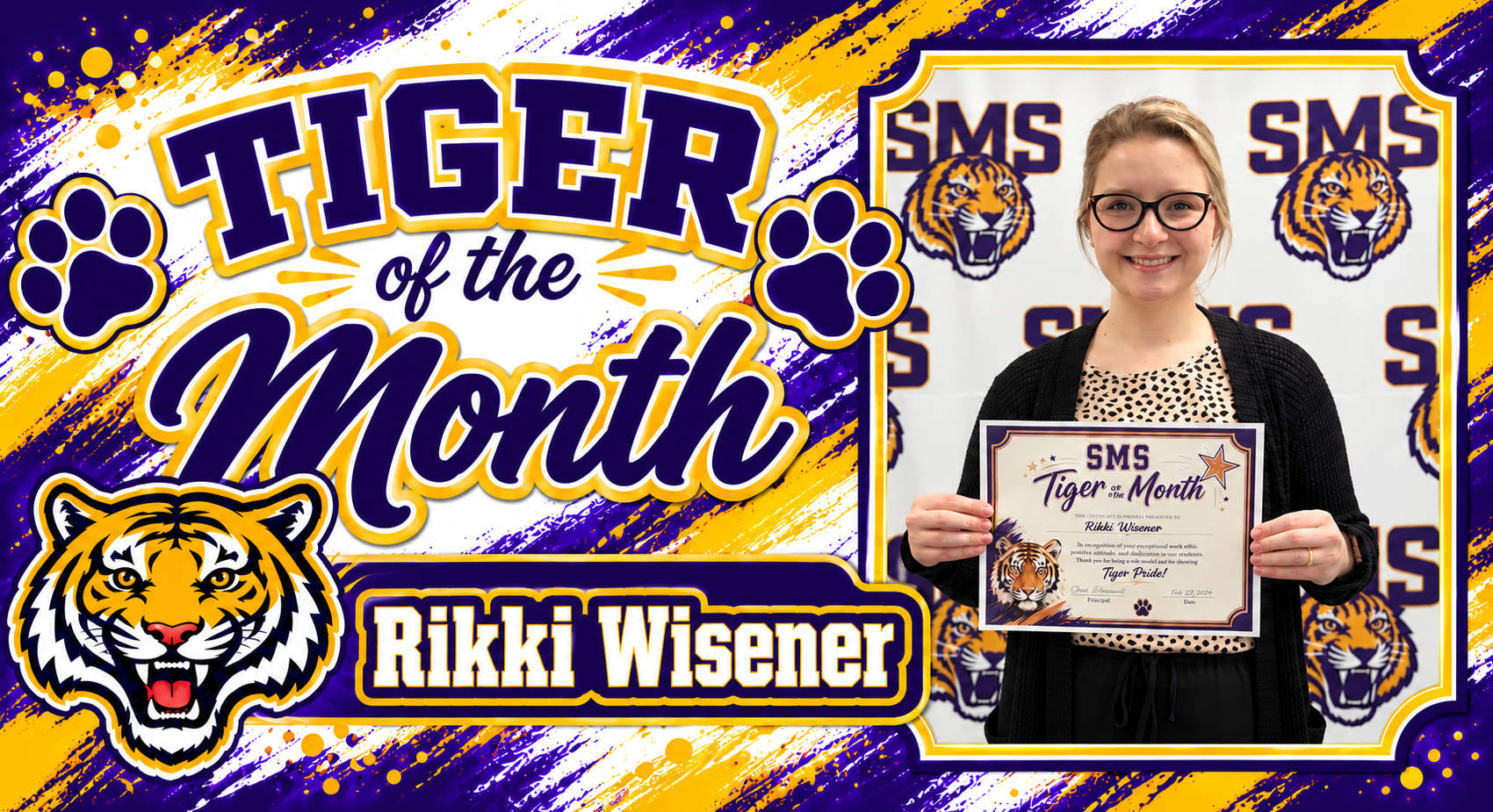 🐯💜💛 Employee of the Month! 💛💜🐯