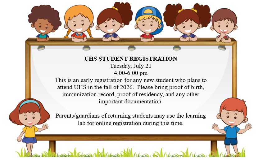 2026-2027 UHS Student Registration