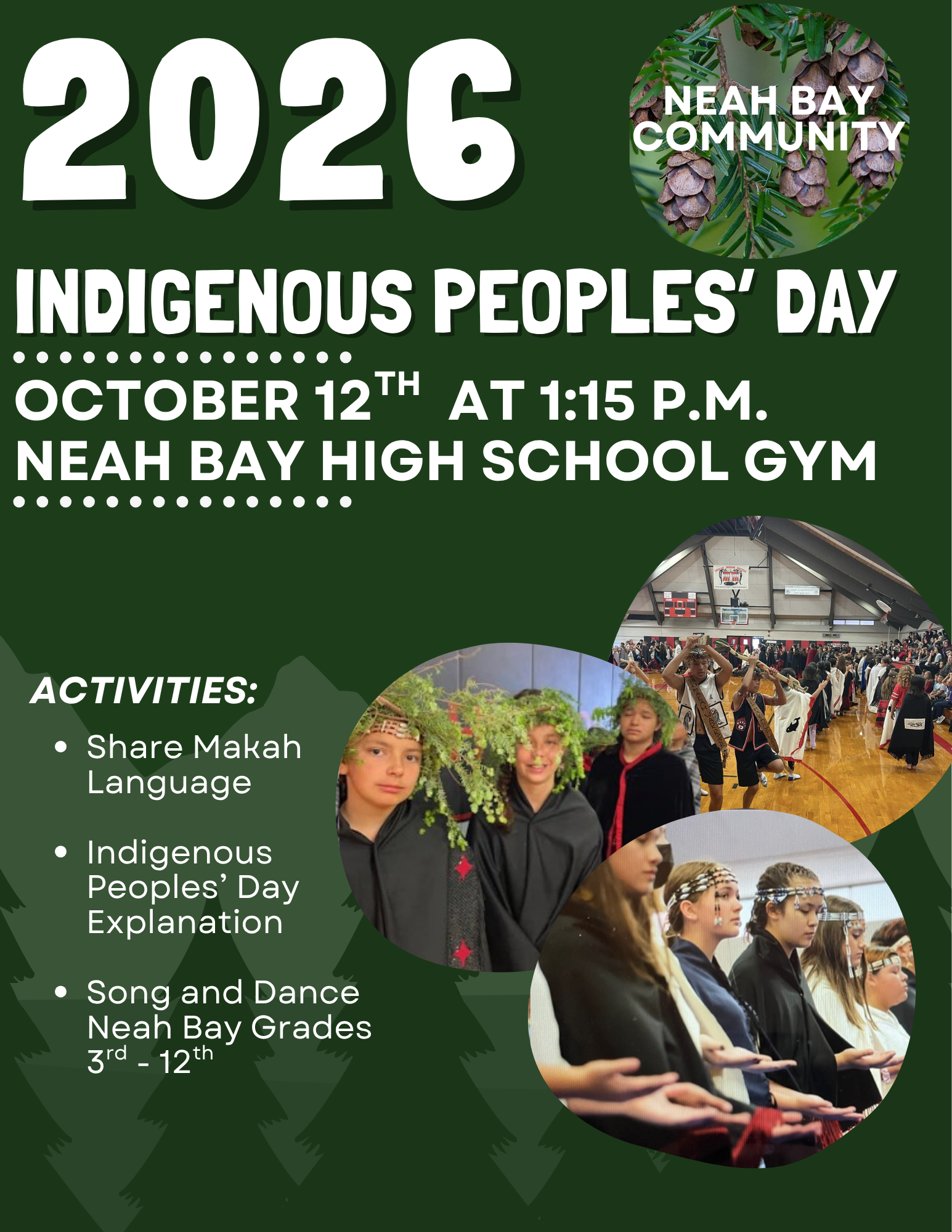 Please Join us at the 26 Indigenous People's Day Assembly