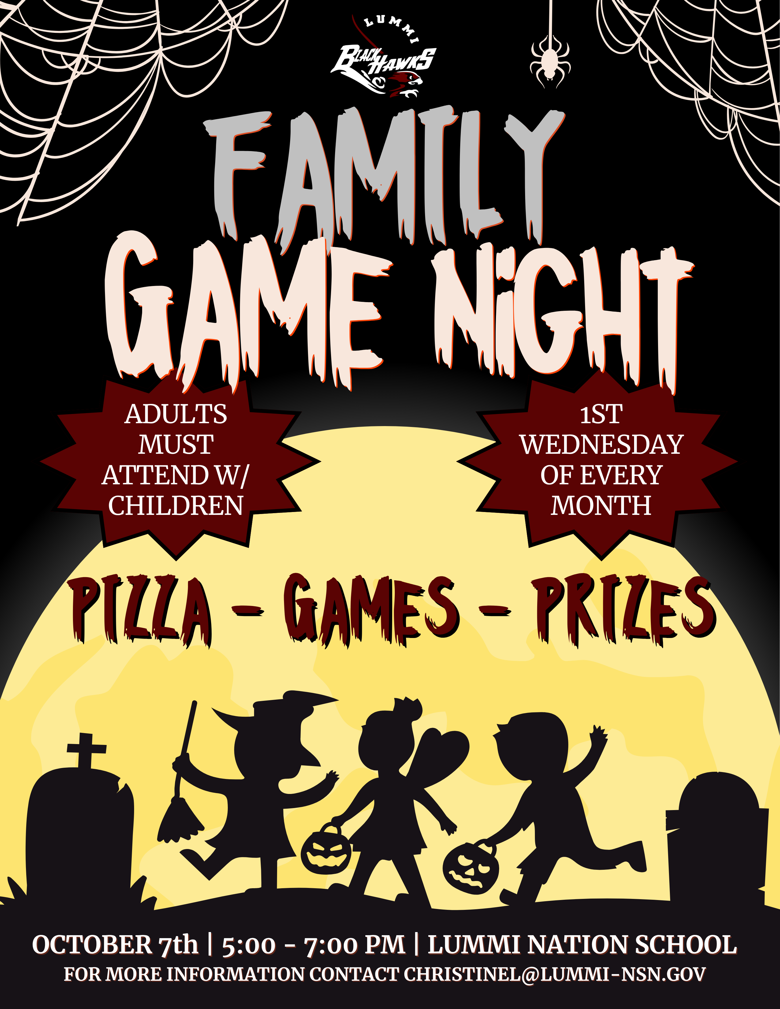 Family Game Night This Wednesday—Food, Games & Prizes
