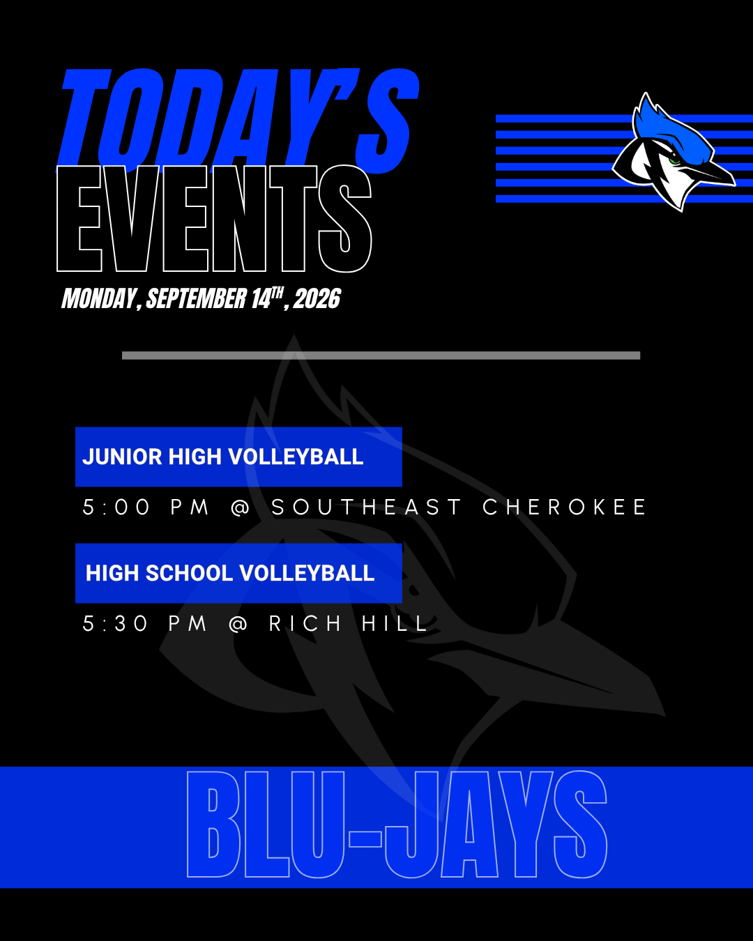 Athletic events 9/14