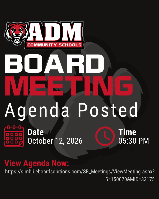 ADM Board Meeting Agenda Posted for Monday, October 12th