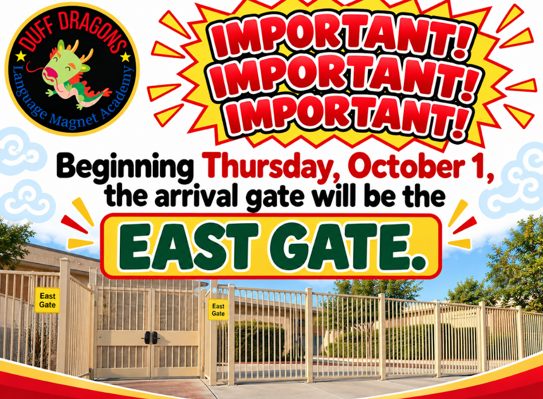 Arrival Gate change from West Gate to  East Gate 