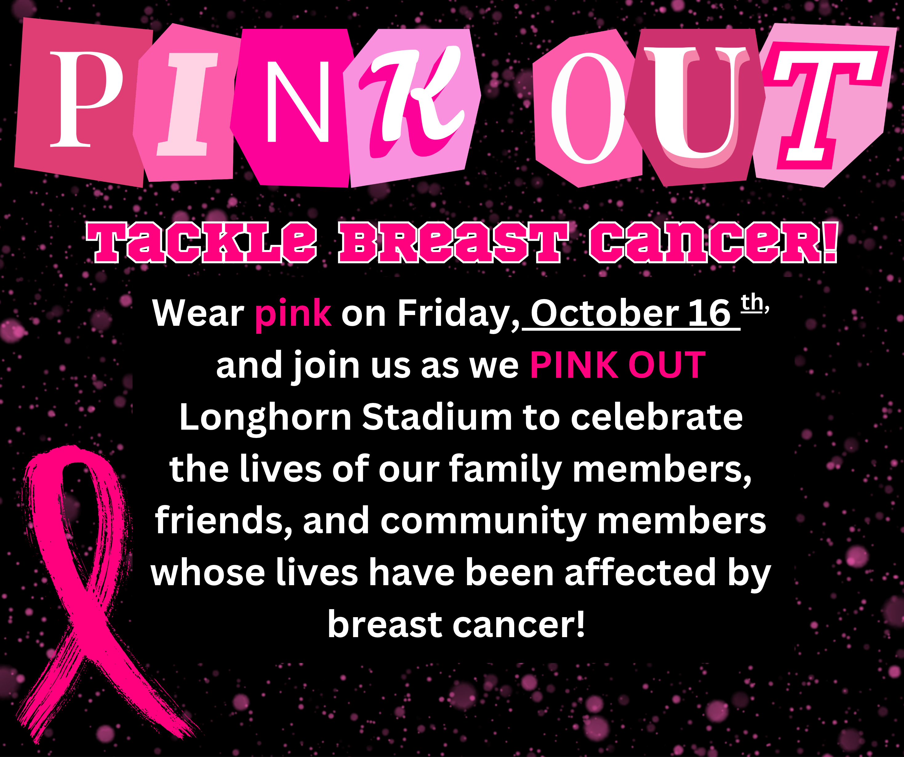 PINK OUT!- Friday, October 14th
