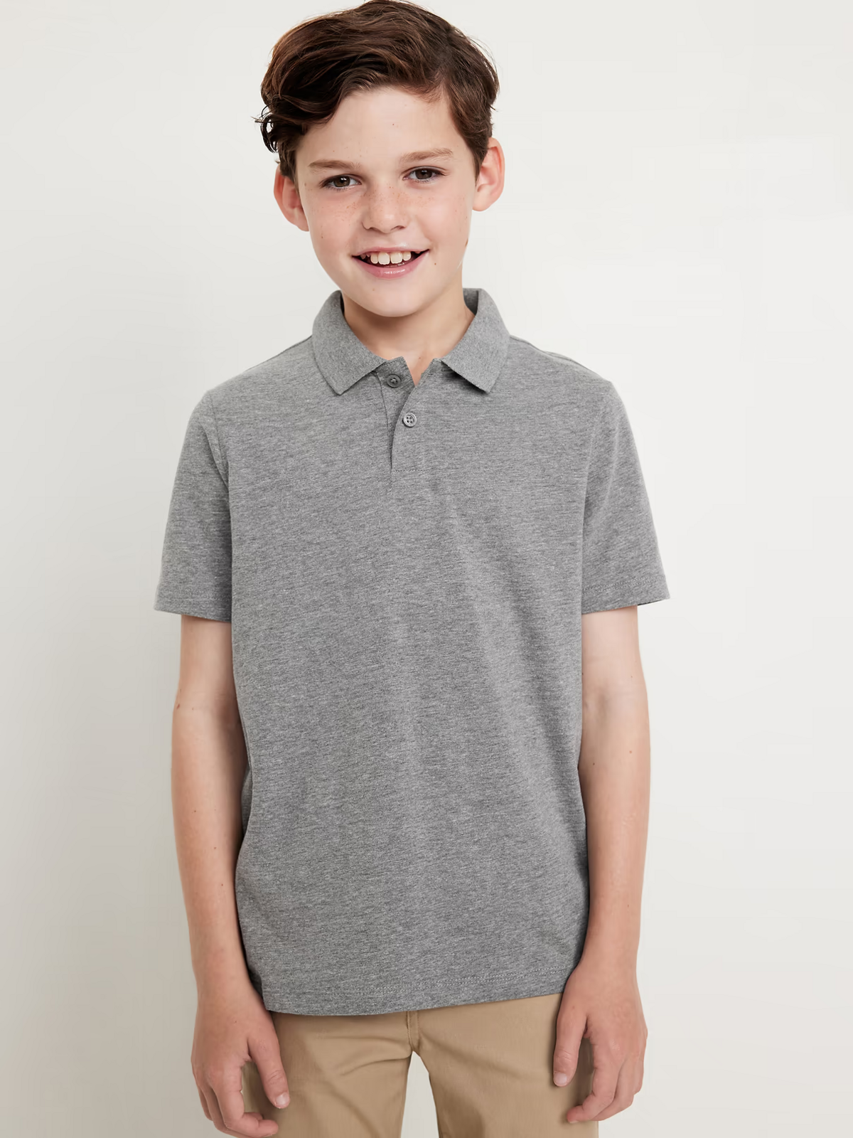 Uniform example with short-sleeved collared shirt