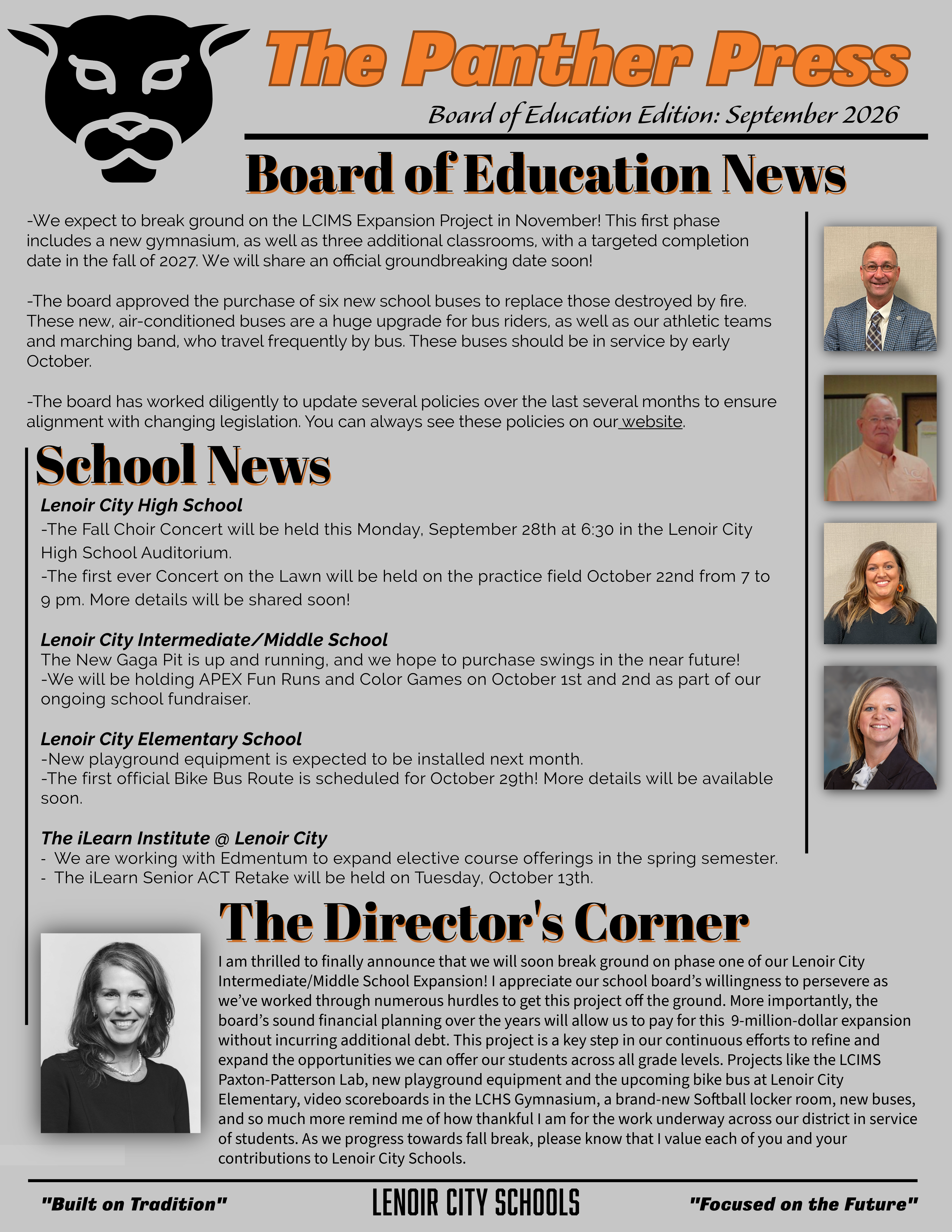 September 2026 Board of Education Newsletter