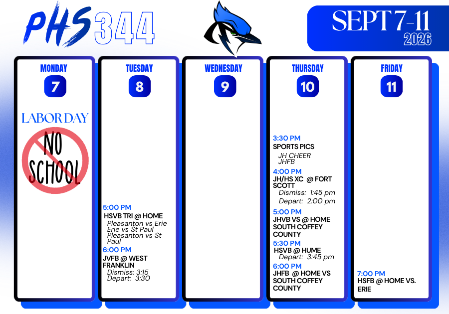 Week at a Glance September 7-11, 2026