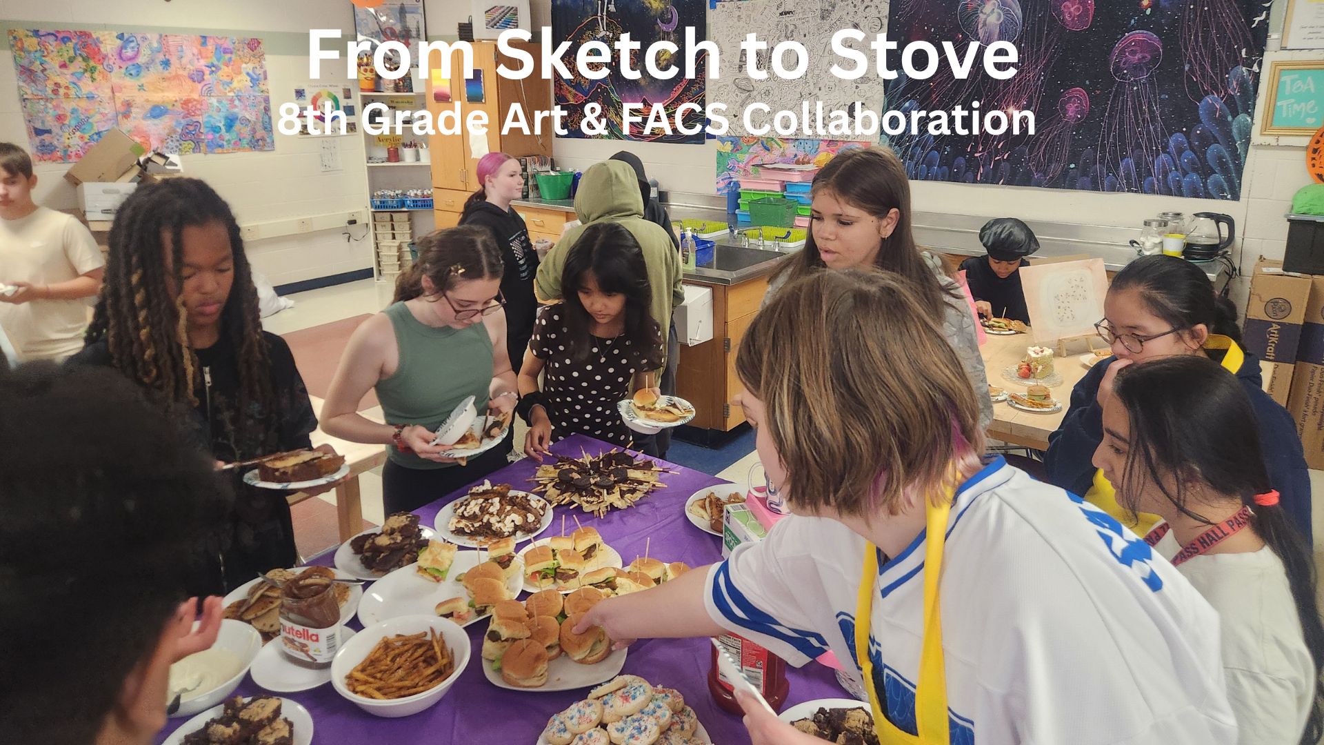 8th Grade Art & FACS Collaboration: "From Sketch to Stove"