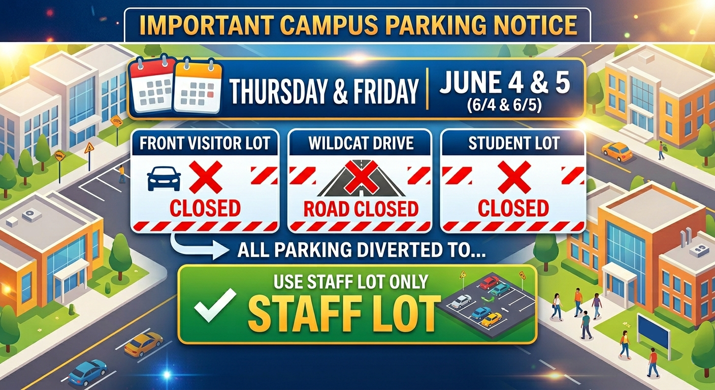 🚨 PARKING ALERT (6/4 & 6/5)
