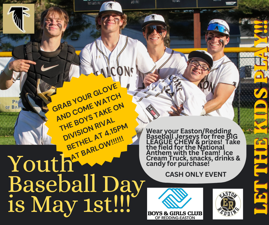Youth Baseball Day: Friday, May 1st