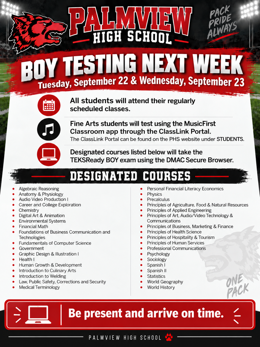 📚🐺 BOY Testing Continues Next Week!