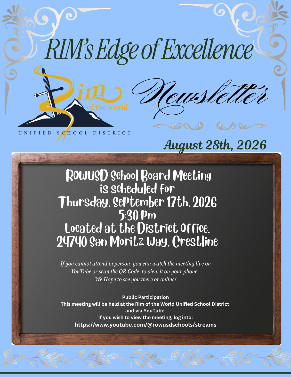 August 28th, 2026: RIM's Edge of Excellence Newsletter