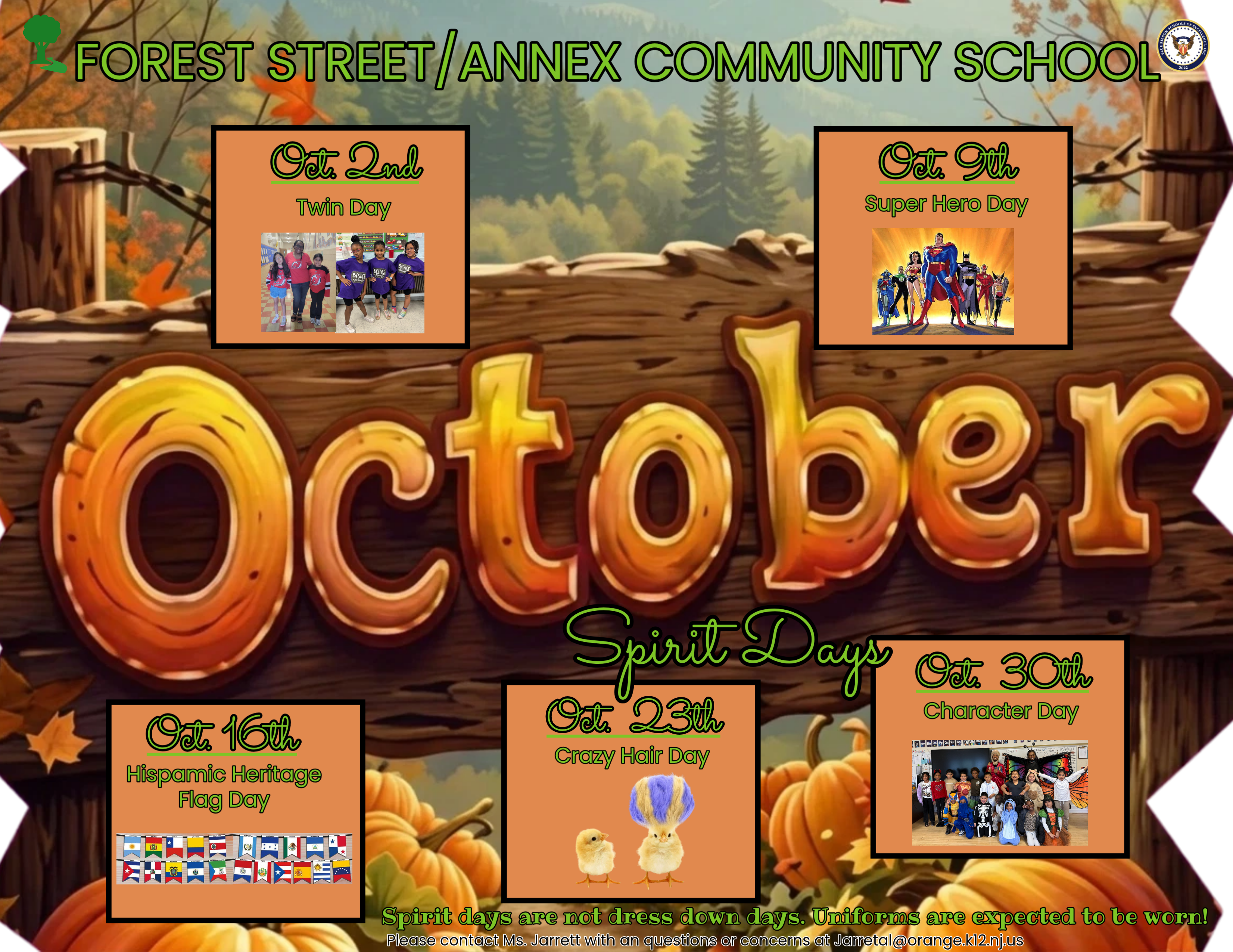 October Spirit Days Are Here! 