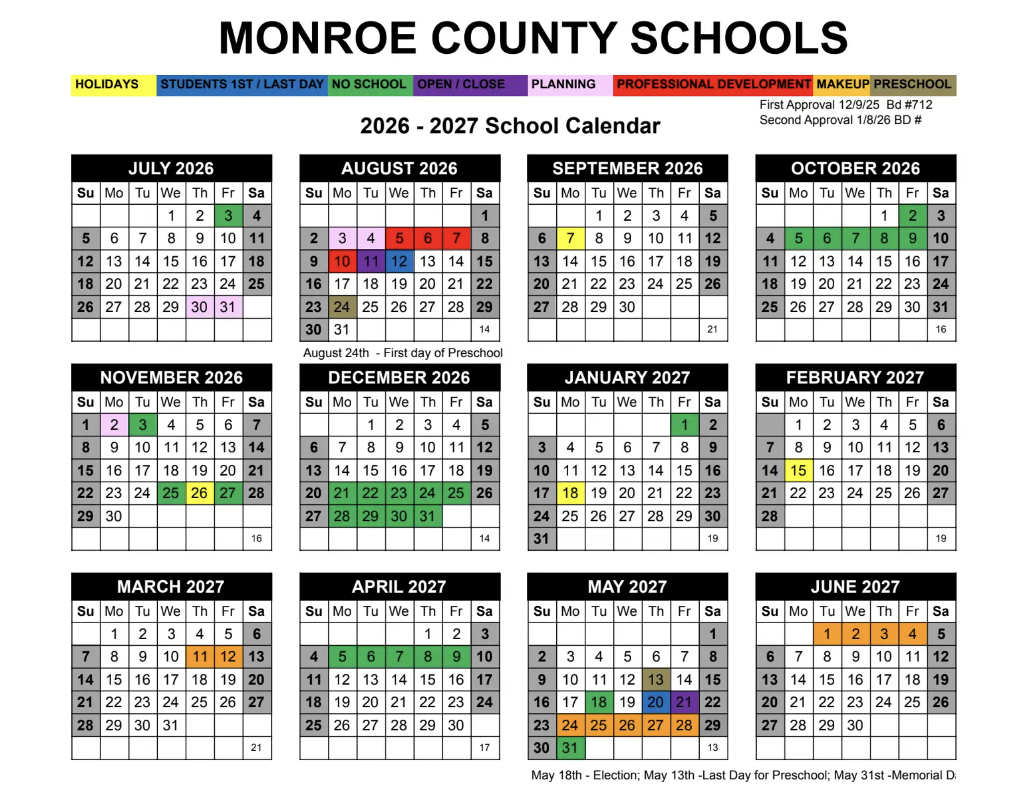 District Calendar 