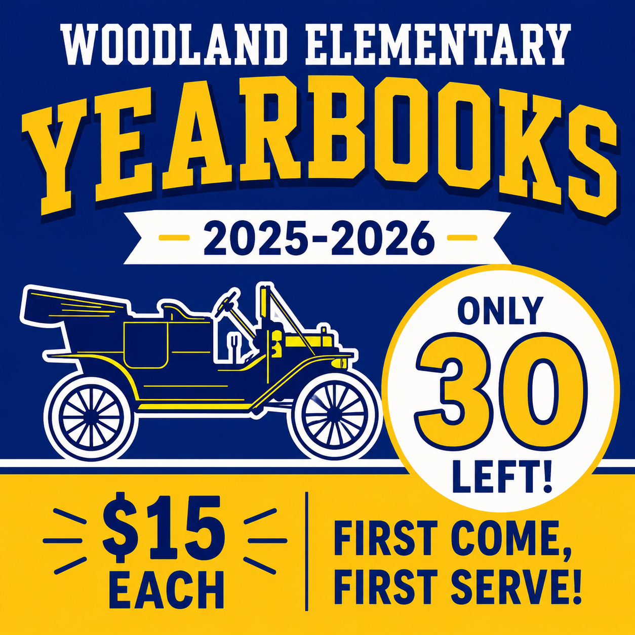 Woodland Elementary Yearbooks Are Almost Gone! 📚