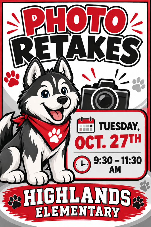 Highlands Photo Retakes (Tue. 10/27)