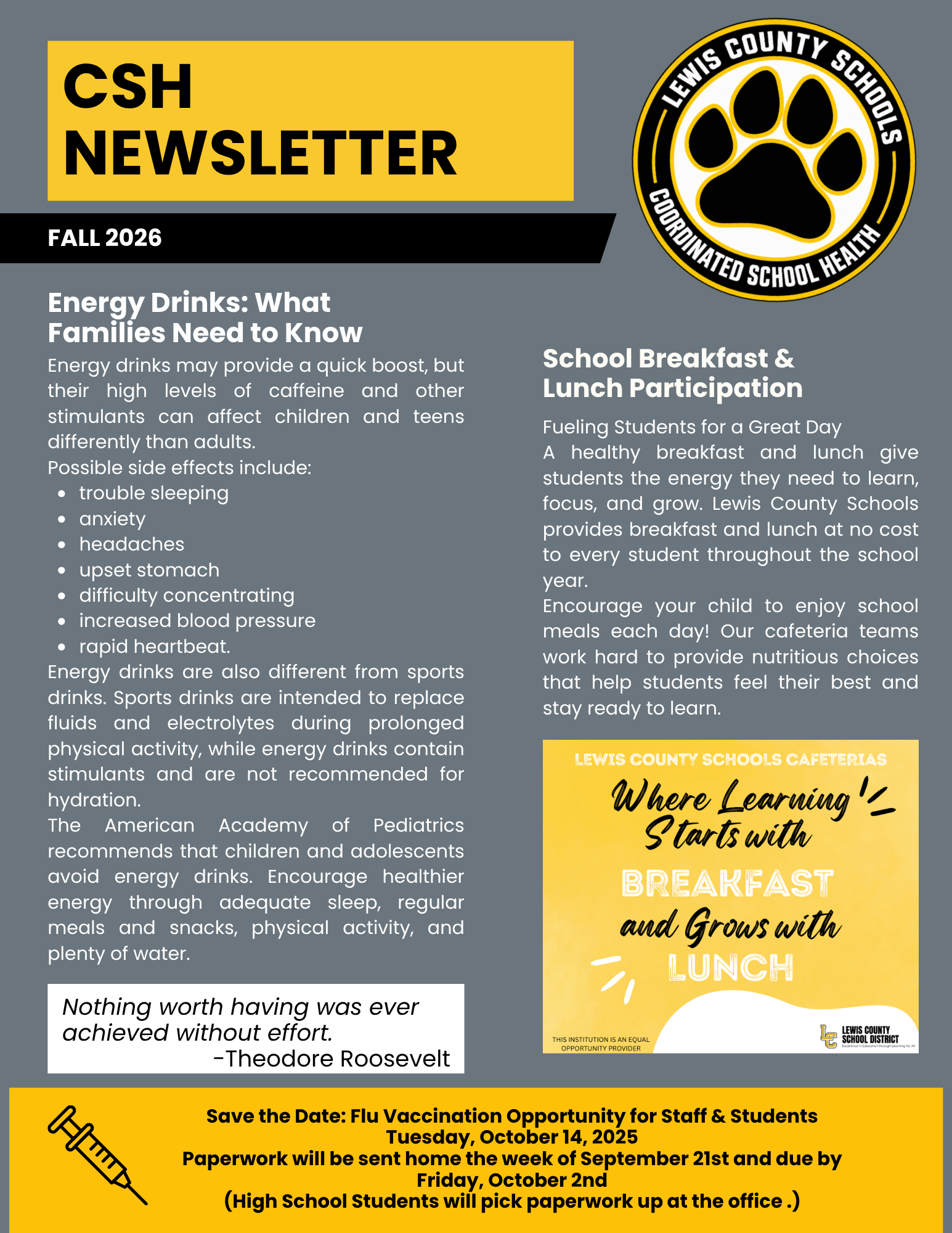 Coordinated School Health Newsletter